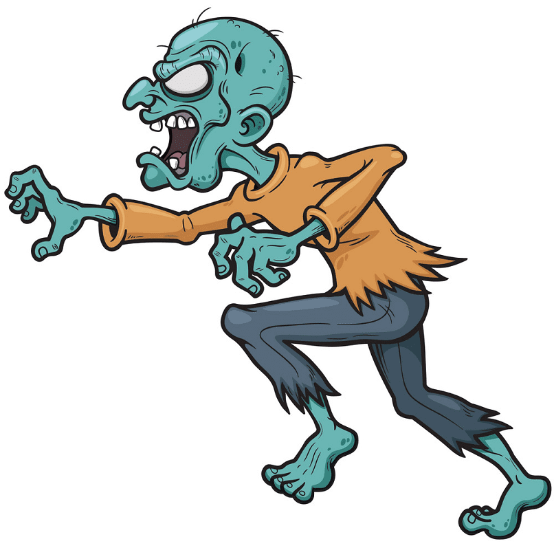 Zombie clipart for kid