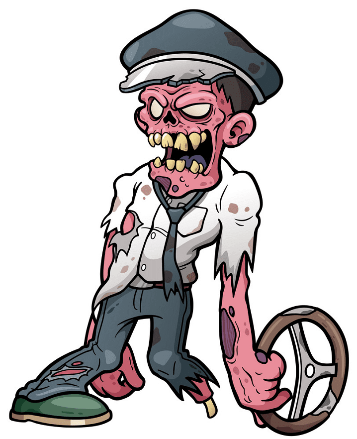 Zombie clipart free for kid