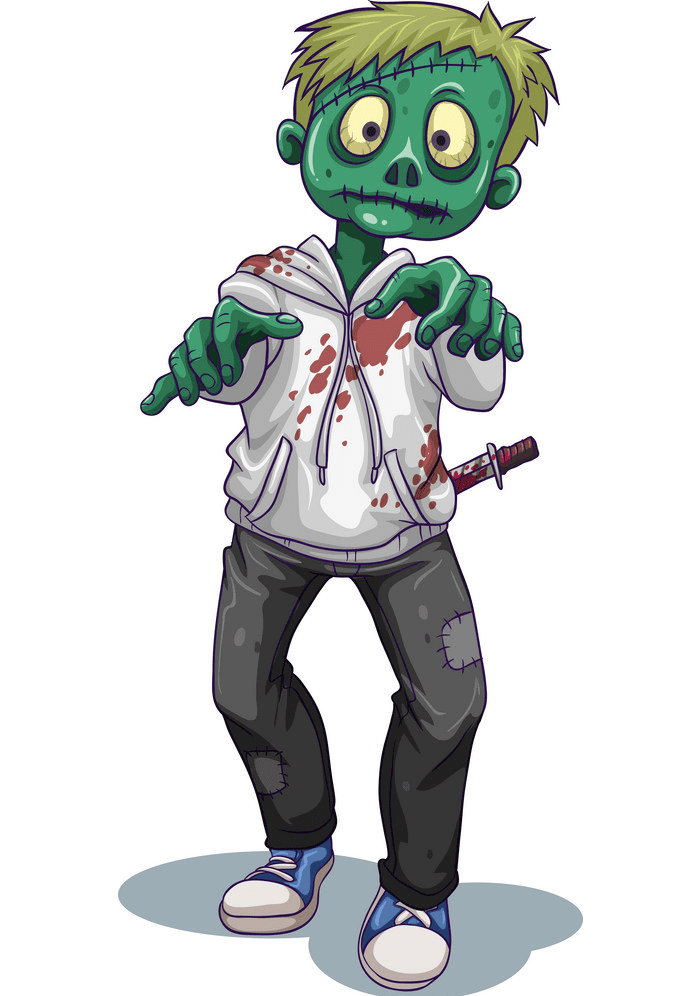Zombie clipart free image