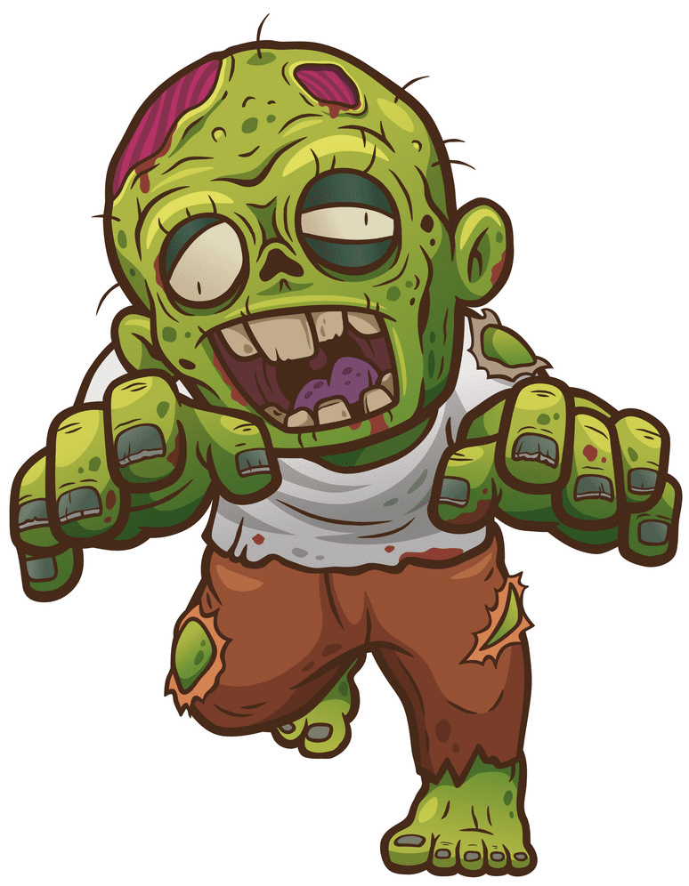 Zombie clipart free