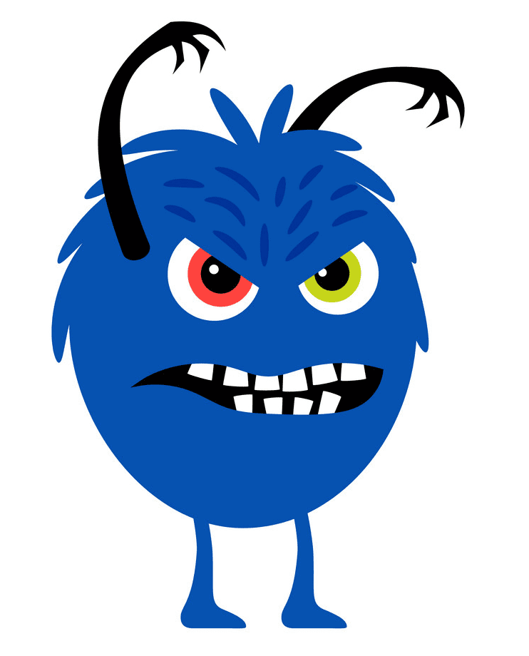 Angry Monster clipart