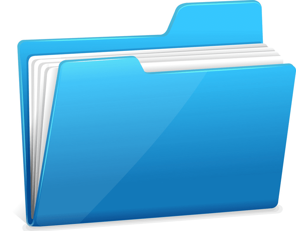 Blue Folder clipart images