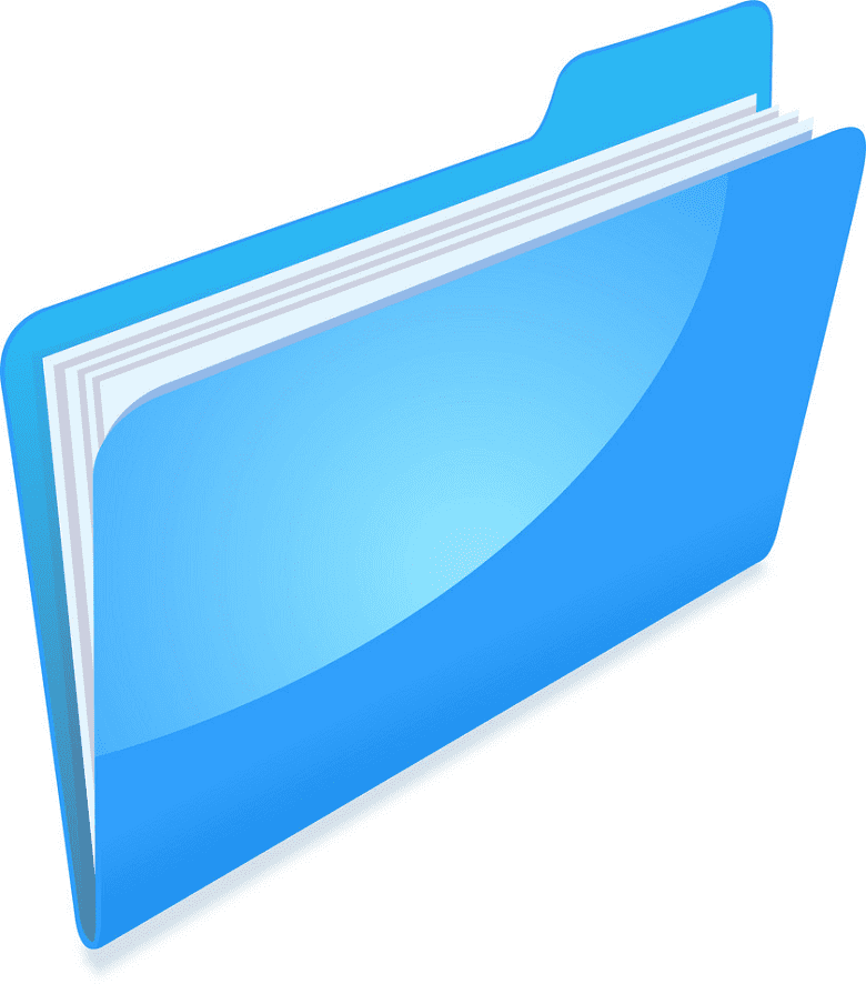 Blue Folder clipart png