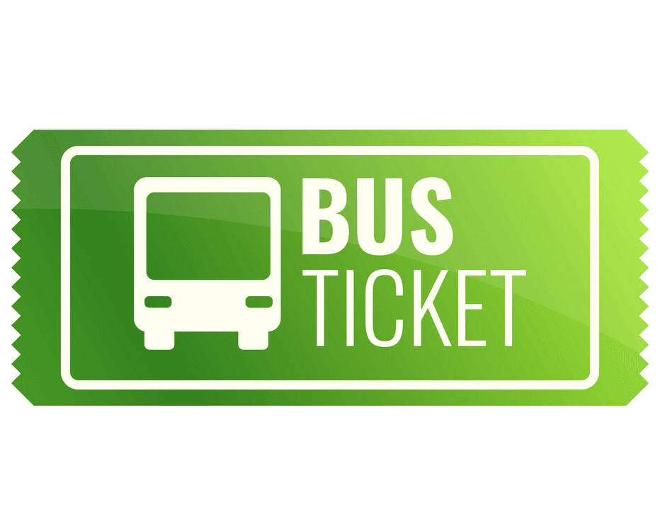 Bus Ticket clipart free