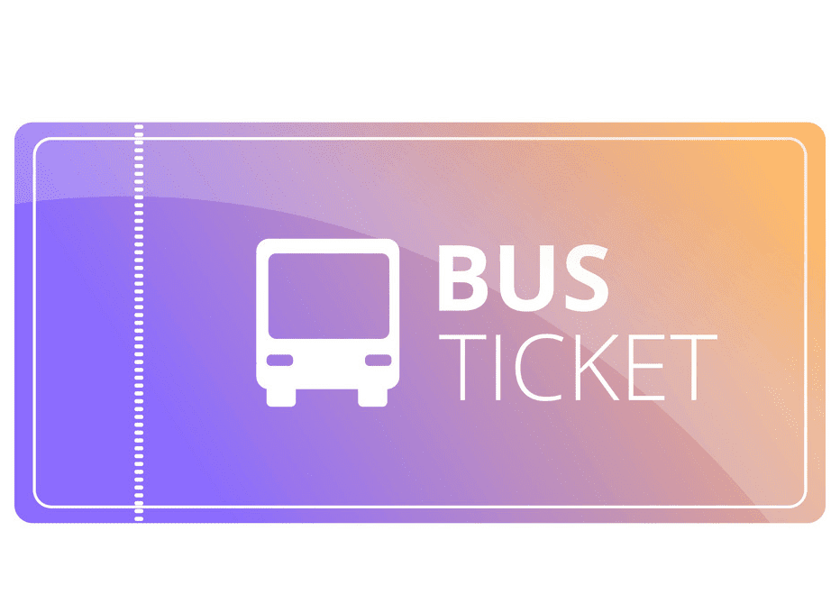 Bus Ticket clipart png