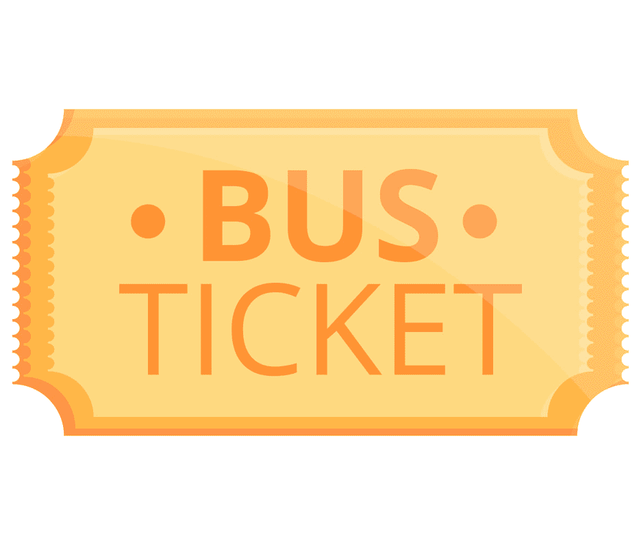 Bus Ticket clipart