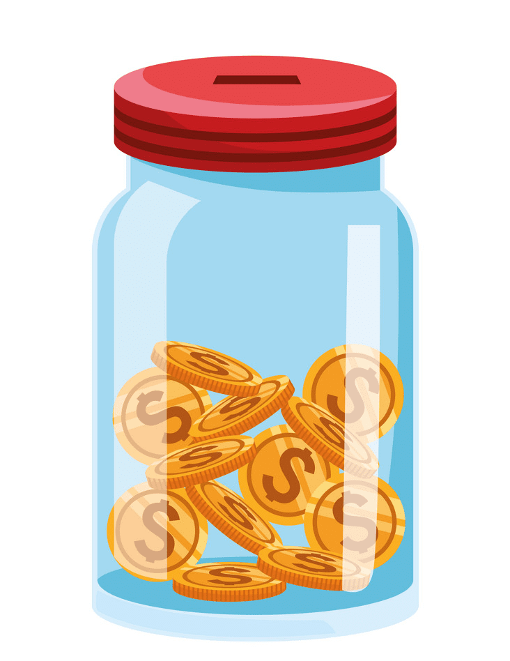 Coins Jar clipart