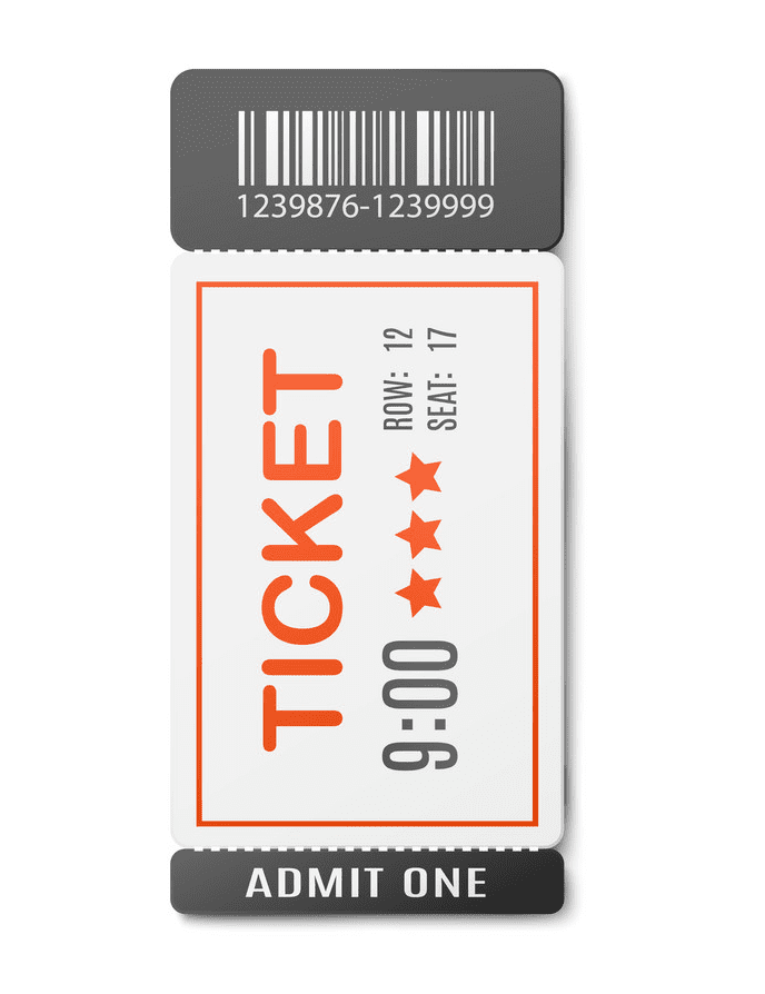 Concert Ticket clipart for free