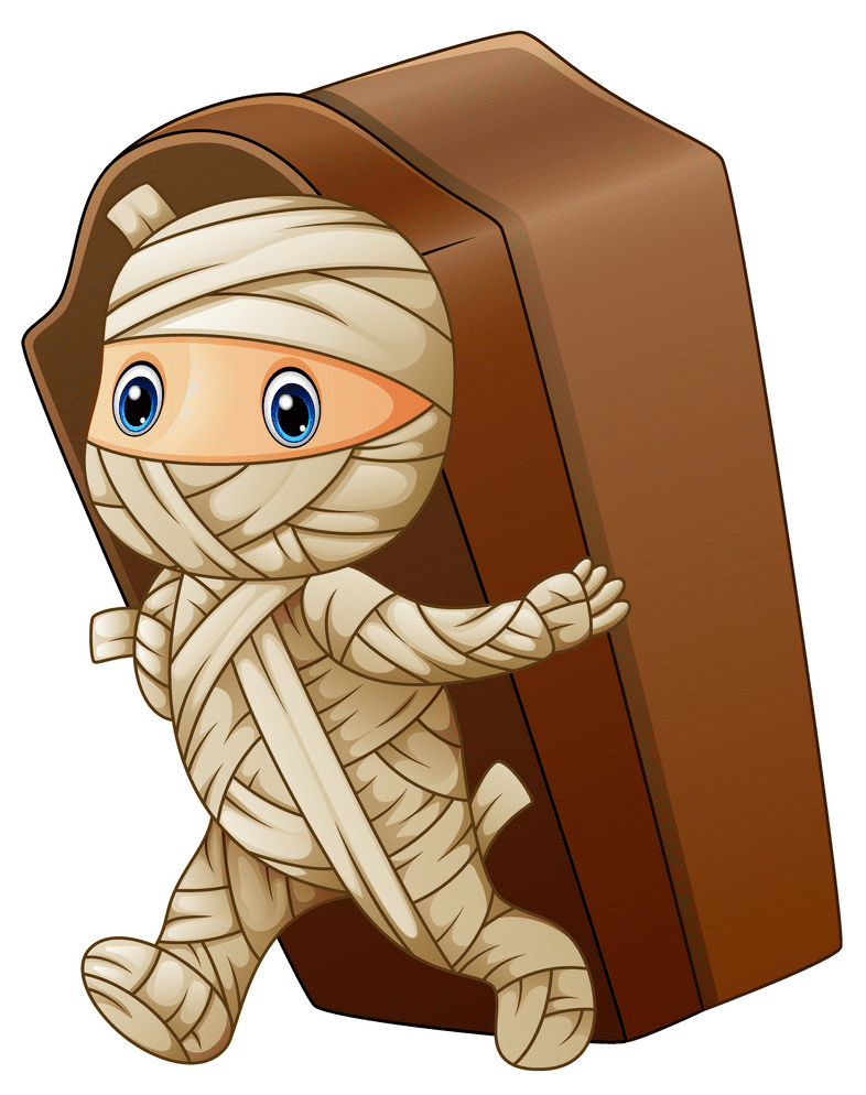 Cute Mummy clipart for kids