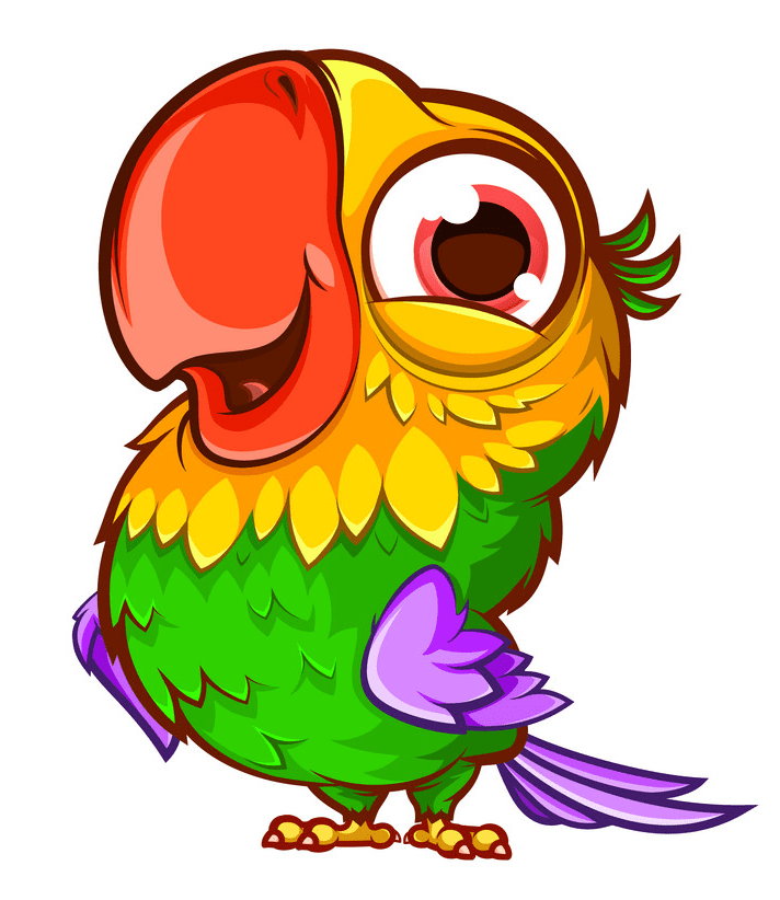 Cute Parrot clipart