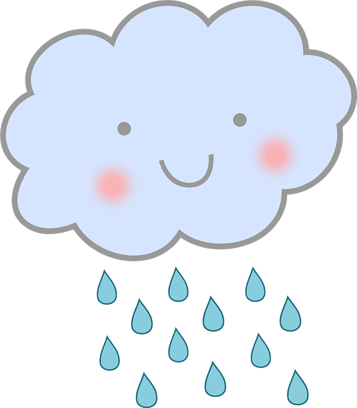 Cute Rain clipart transparent