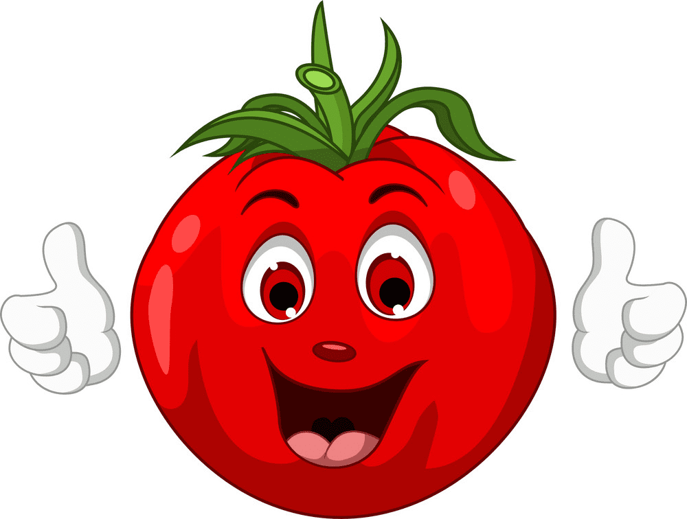 Cute Tomato clipart for free