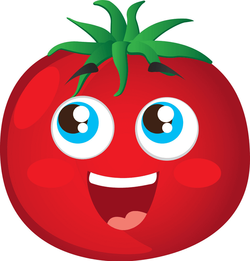 Cute Tomato clipart image
