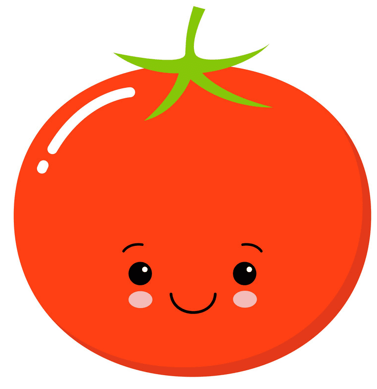Cute Tomato clipart