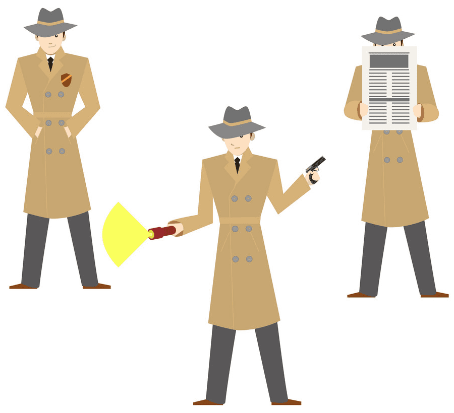 Detective clipart png for kid