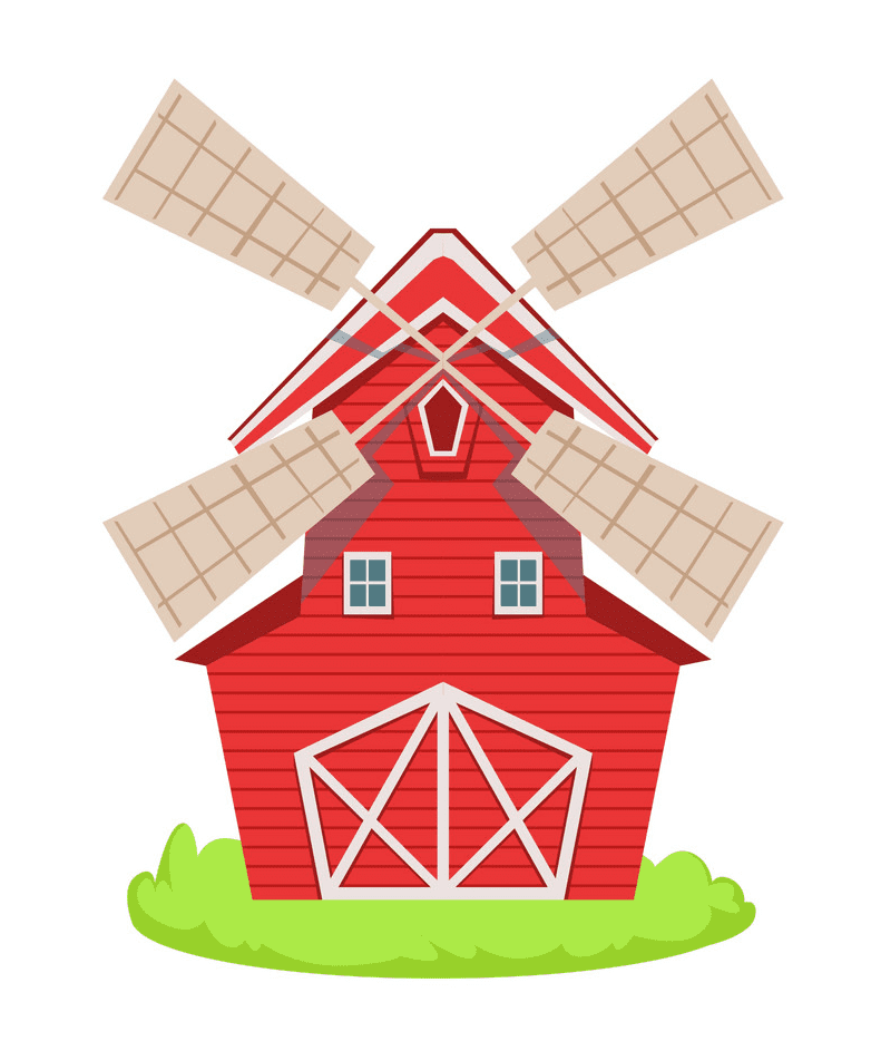 Farm Windmill clipart for free