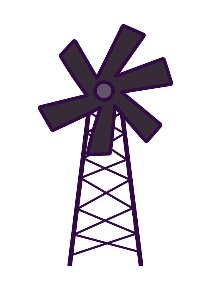 Farm Windmill clipart free