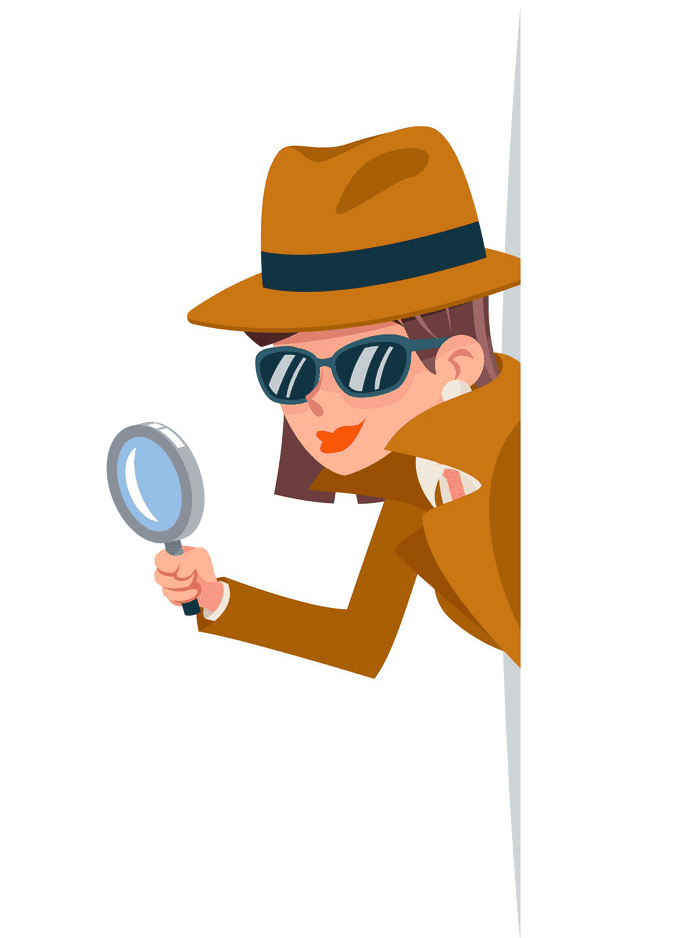 Girl Detective clipart for free