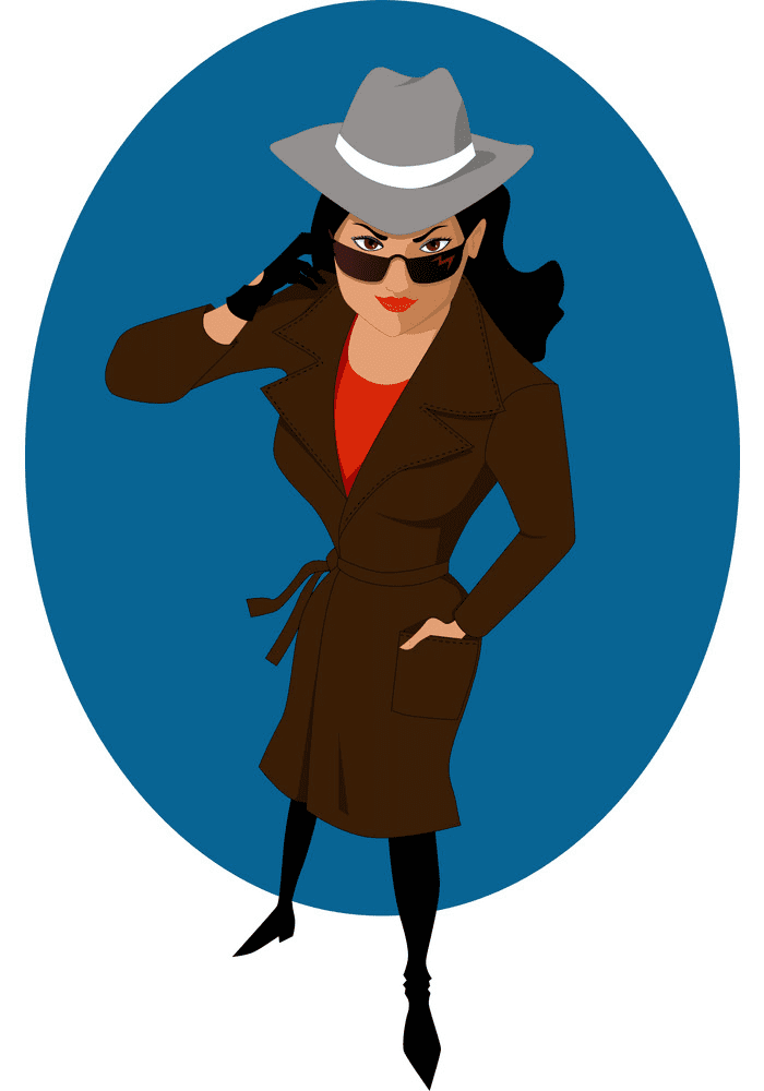 Girl Detective clipart image