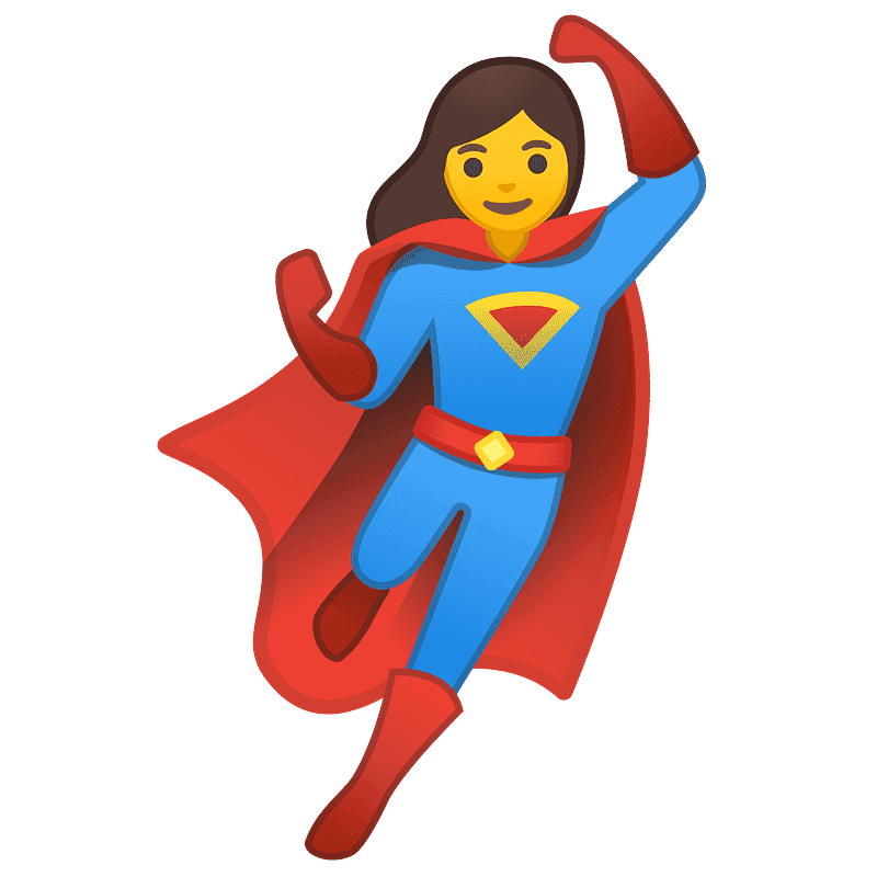 Girl Superhero clipart transparent