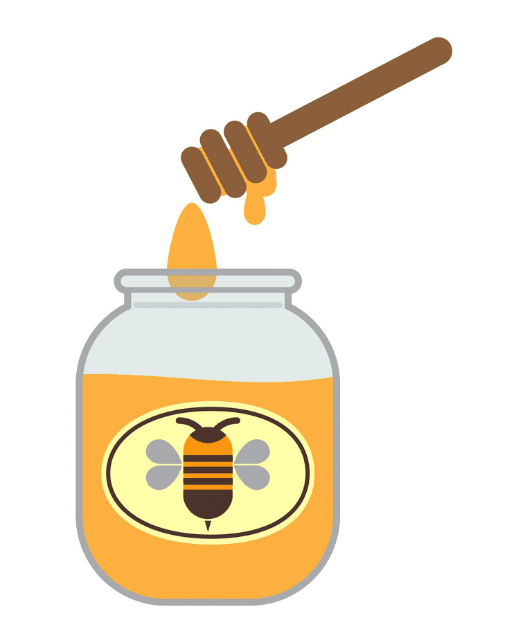 Honey Jar clipart free