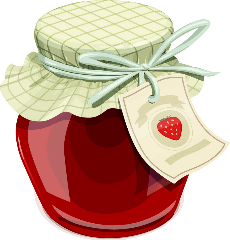 Jam Jar clipart for free