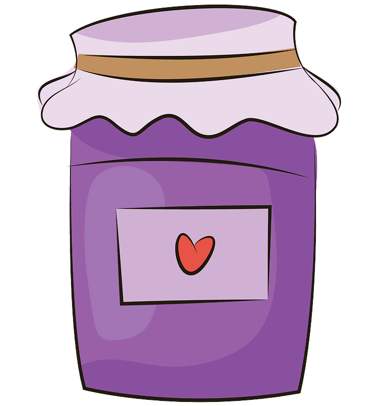 Jam Jar clipart transparent