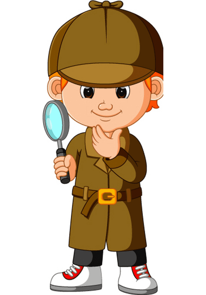 Kid Detective clipart free