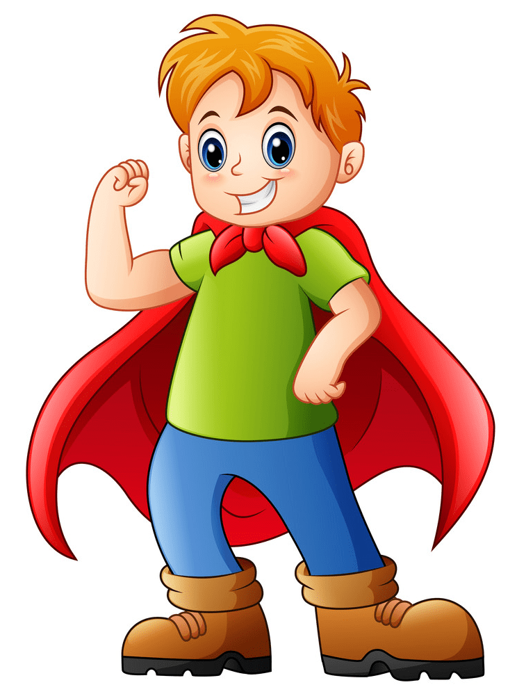 Kid Superhero clipart download