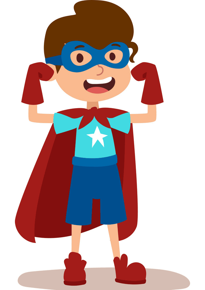 Kid Superhero clipart free