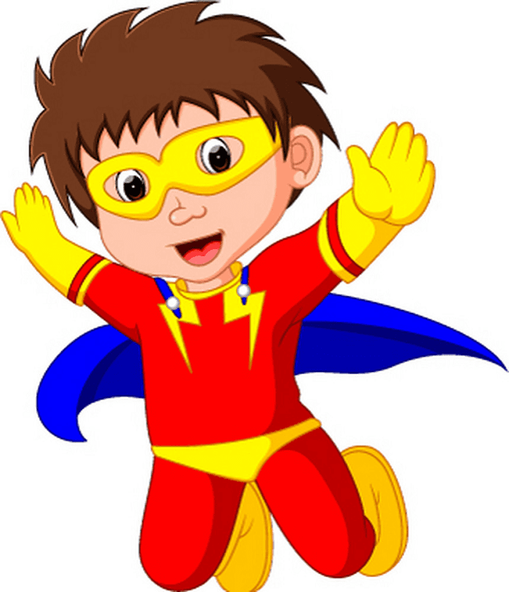 Kid Superhero clipart images