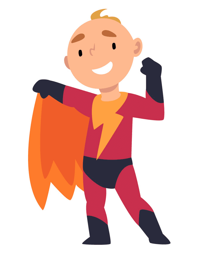 Kid Superhero clipart png image