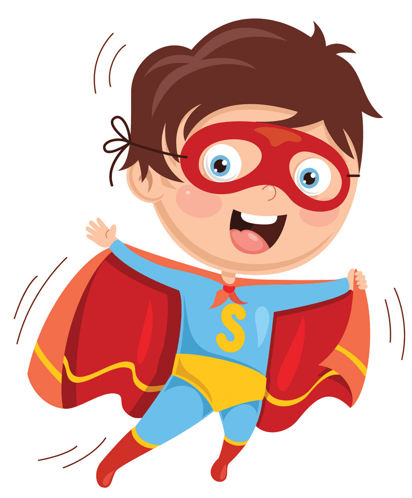 Kid Superhero clipart