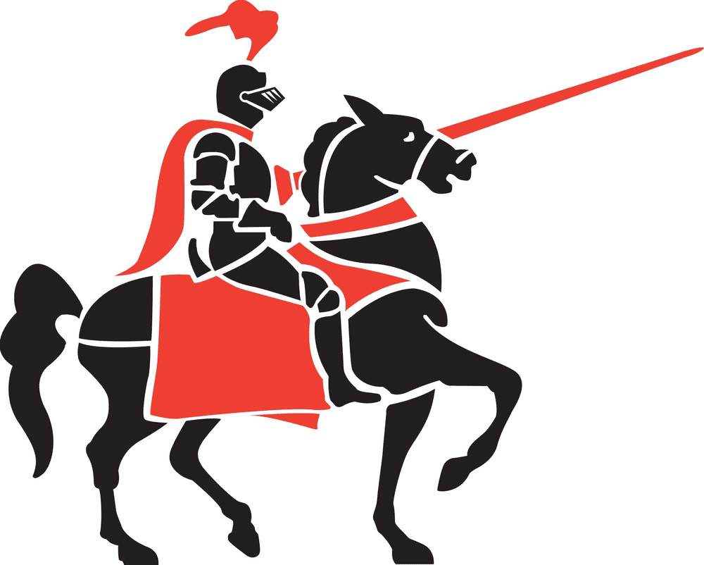 Knight on Horse clipart 4