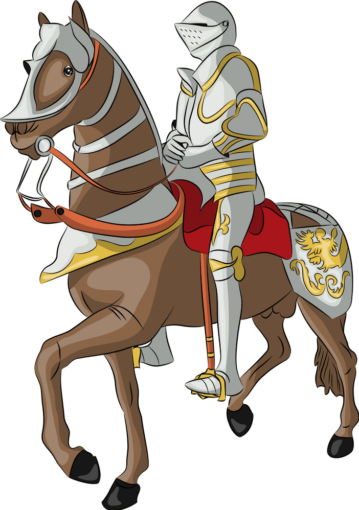 Knight on Horse clipart 5