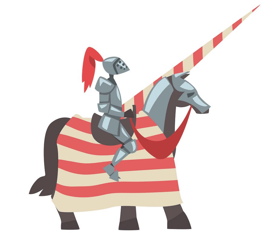 Knight on Horse clipart 6