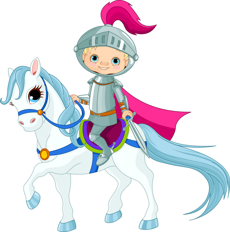 Knight on Horse clipart for free