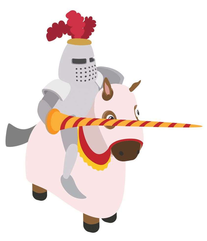 Knight on Horse clipart free for kid