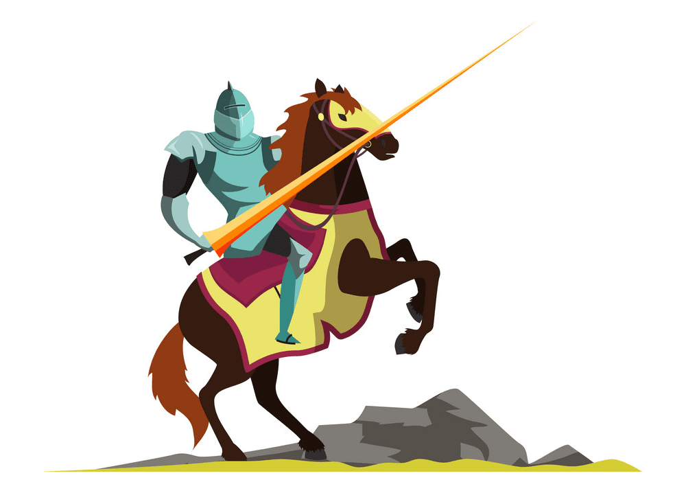 Knight on Horse clipart free picture