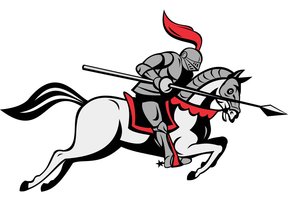 Knight on Horse clipart images