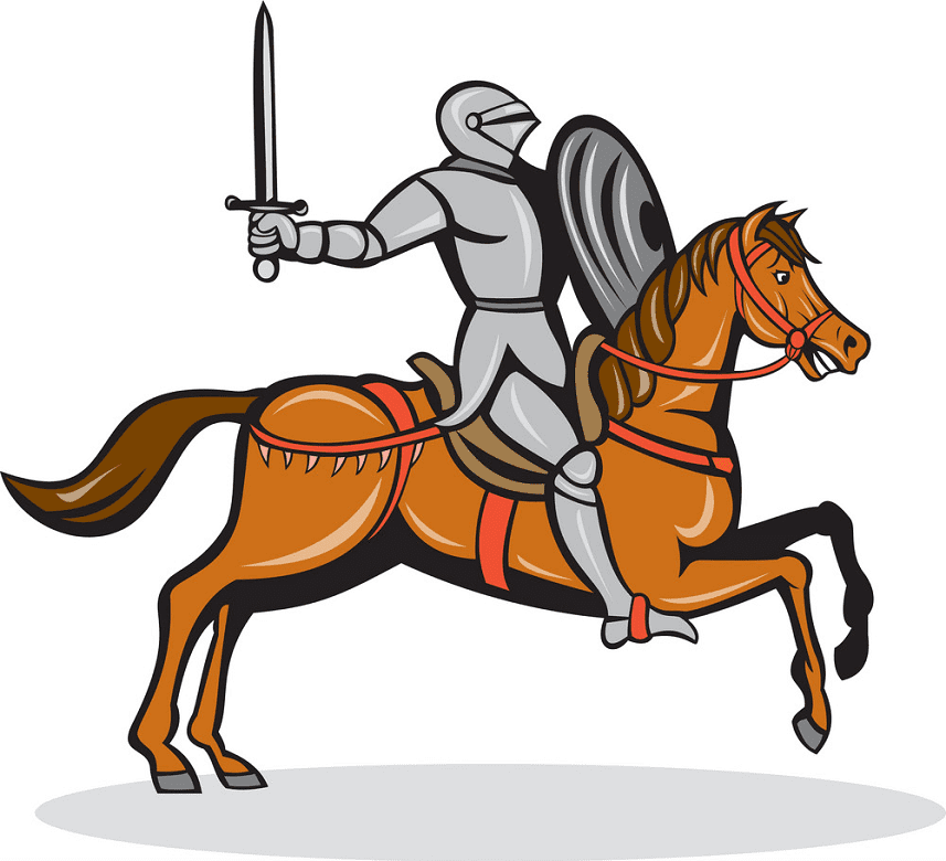 Knight on Horse clipart picture