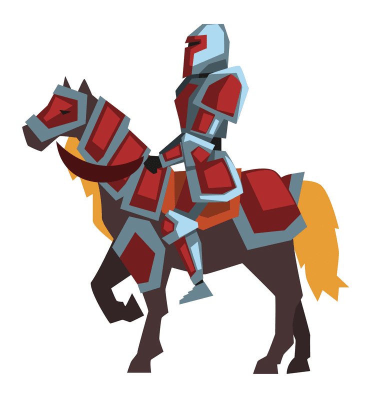 Knight on Horse clipart png picture