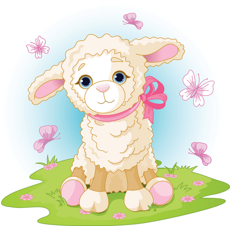 Lamb clipart png for kid