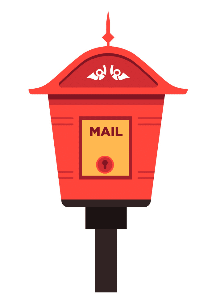 Mailbox clipart free for kid