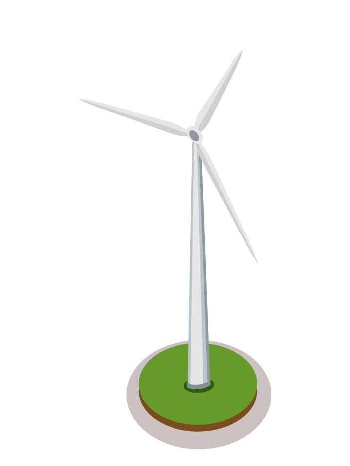 Modern Windmill clipart image
