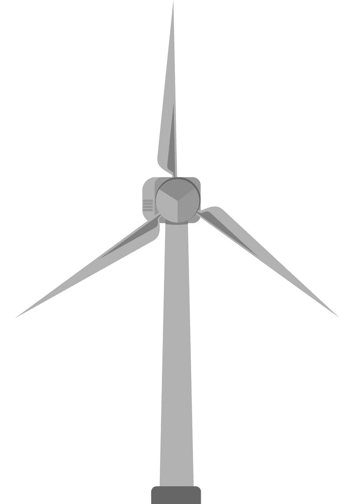 Modern Windmill clipart