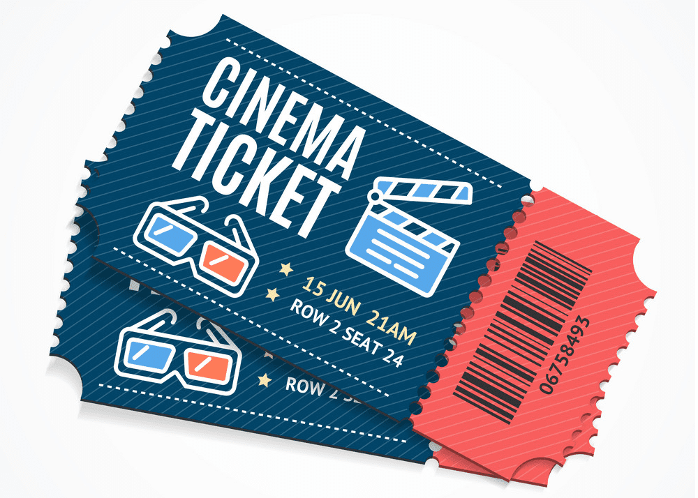 Movie Ticket clipart png