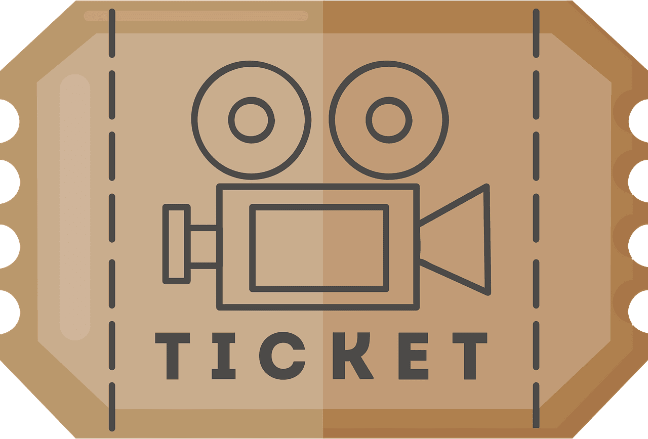 Movie Ticket clipart transparent png