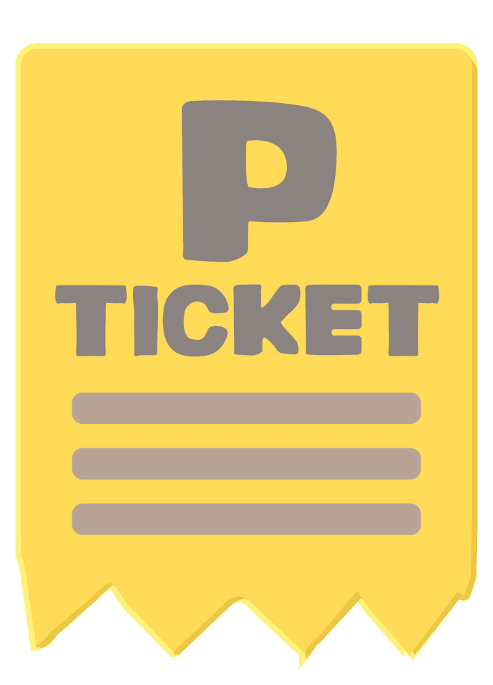 Parking Ticket clipart free