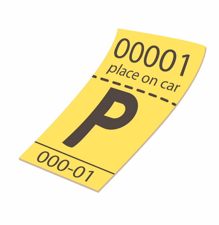 Parking Ticket clipart